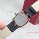 2017 Clone Cartier Baignoire Gold White Dial Black Spun silk Band 25mm Watch (5)_th.jpg